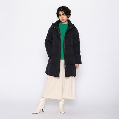 お歳暮 人気 オシャレ 2WAY リサイクルタフタ ダウンロングコート 撥水加工 ジャケット・アウター