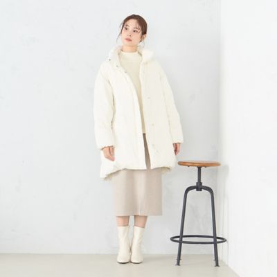 リサイクルタフタ 撥水加工 オーバーサイズ ダウンコート