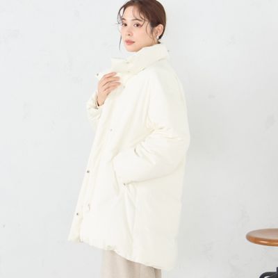 リサイクルタフタ　撥水加工　オーバーサイズ　ダウンコート（１２２７ＤＥ０３）