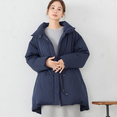 リサイクルタフタ　撥水加工　オーバーサイズ　ダウンコート（１２２７ＤＥ０３）