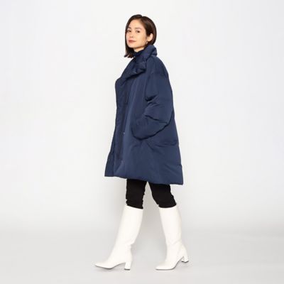 リサイクルタフタ　撥水加工　オーバーサイズ　ダウンコート（１２２７ＤＥ０３）