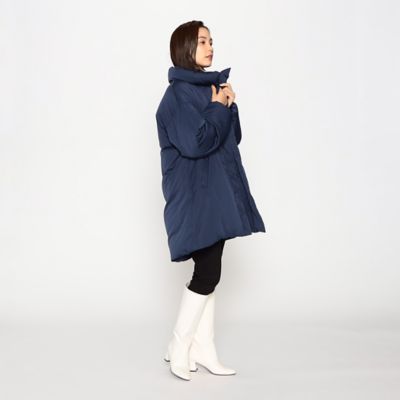 リサイクルタフタ　撥水加工　オーバーサイズ　ダウンコート（１２２７ＤＥ０３）