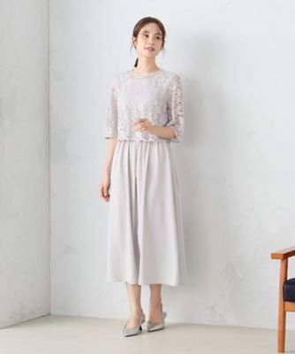COMME CA ISM (Women)/コムサ　イズム ２ＷＡＹレースブラウス付き　ワンピース（１２３１ＯＧ０１）