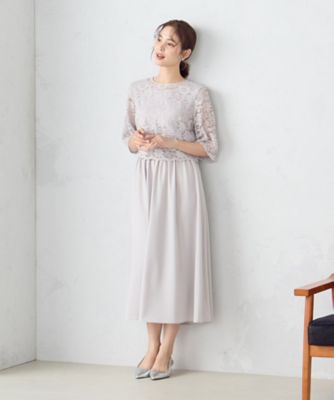 ２ＷＡＹレースブラウス付き　ワンピース（１２３１ＯＧ０１）
