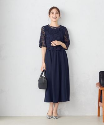 ２ＷＡＹレースブラウス付き　ワンピース（１２３１ＯＧ０１）