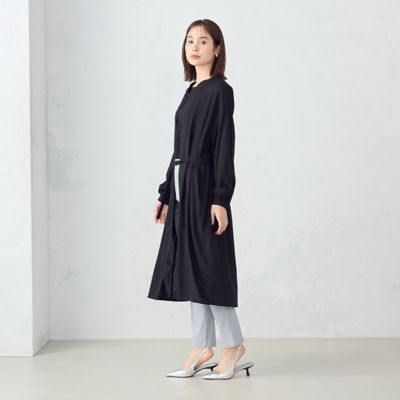 コットンライクレーヨン シャツワンピース（1231OG02
