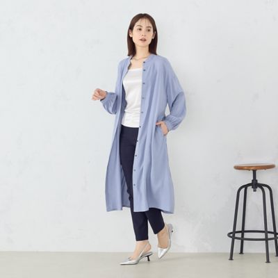 コットンライクレーヨン シャツワンピース（1231OG02