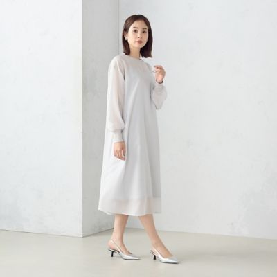 ＜COMME CA ISM (Women)＞シアー　ワンピース（１２３１ＯＧ０４）