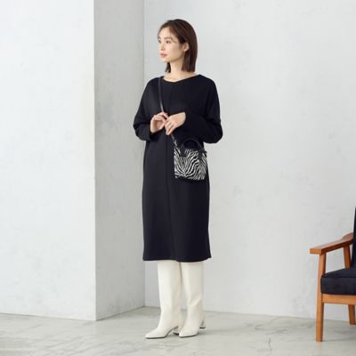 前後2WAY ダンボールニット ワンピース （1234OE01