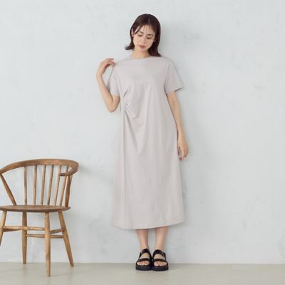 アシンメトリーデザイン　Ｔワンピース（１２３４ＯＧ０４）
