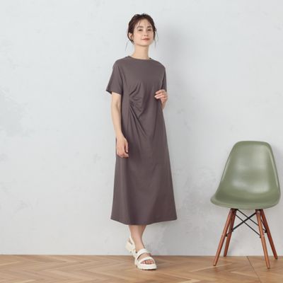 アシンメトリーデザイン　Ｔワンピース（１２３４ＯＧ０４）