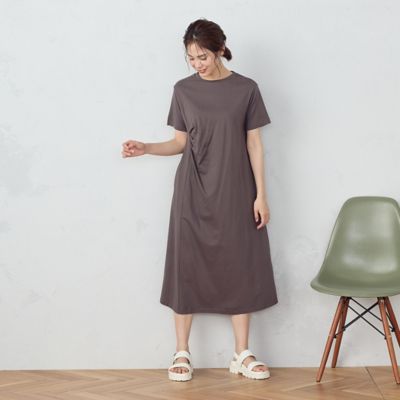 アシンメトリーデザイン　Ｔワンピース（１２３４ＯＧ０４）