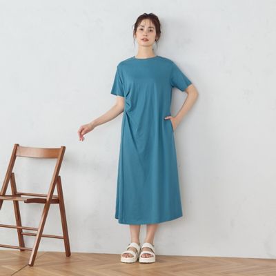 アシンメトリーデザイン　Ｔワンピース（１２３４ＯＧ０４）