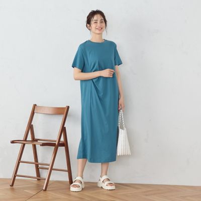アシンメトリーデザイン　Ｔワンピース（１２３４ＯＧ０４）