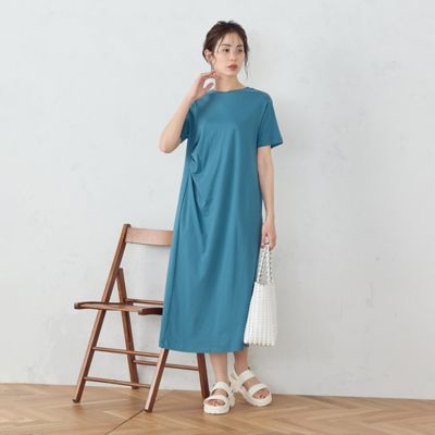 アシンメトリーデザイン　Ｔワンピース（１２３４ＯＧ０４）