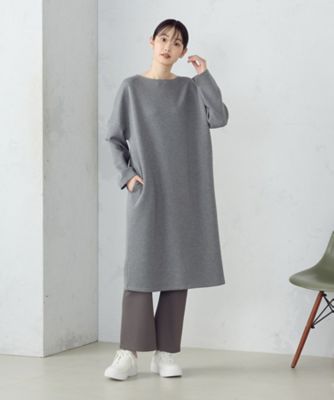 ＜COMME CA ISM (Women)＞前後２ＷＡＹ　ダンボールニット　ドルマンワンピース　（長袖）（１２３４ＯＩ０１）