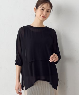 セットアイテム】 シアーブラウス ＋ タンクトップ（1236CG02