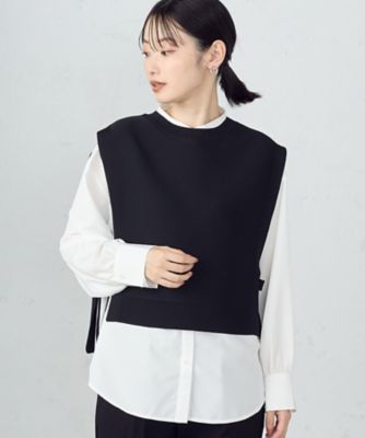 【セットアイテム】　ニットベスト＋シャツ（長袖）（１２３６ＣＩ０１）