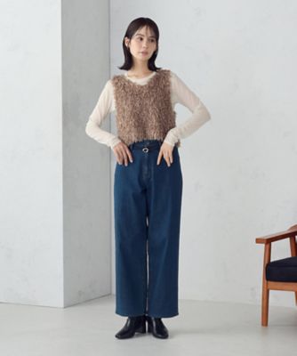 セットアイテム】フリンジベスト＋シアーインナー（1236CM03