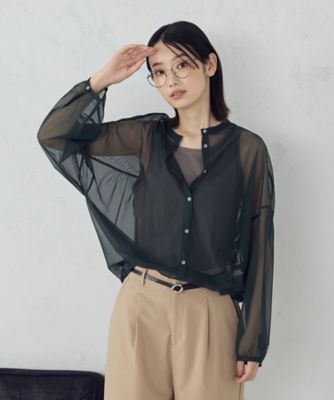 オンライン・店舗限定】シアーシャツ＋タンクトップ（1236CM05