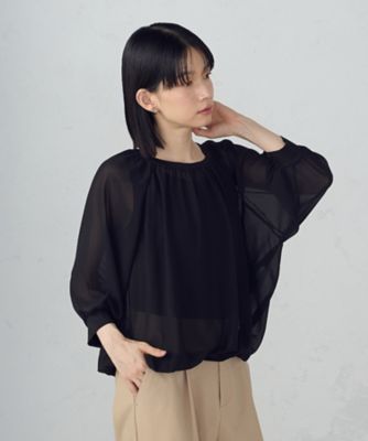 ＜COMME CA ISM (Women)＞【オンライン・店舗限定】バルーンスリーブ　ブラウス＋タンクトップ（１２３６ＣＭ０６）