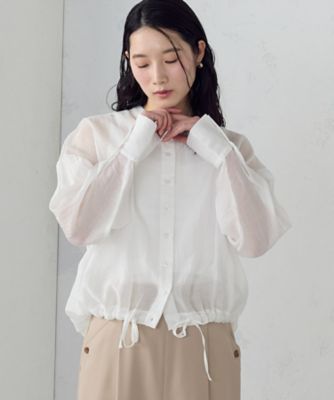 ＜COMME CA ISM (Women)＞【セットアイテム】シアーシャツ＋タンクトップ（１２３６ＣＯ０２）