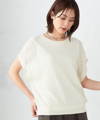 ＜COMME CA ISM (Women)＞【セットアイテム】チェック柄ニット＋タンクトップ（１２３６ＫＧ０５）