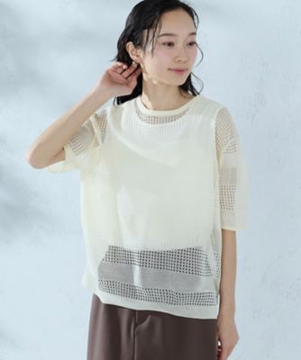 CHANEL透かし編み タンクトップ 透かし編みタンクトップ ニット クロシェ[品番：NETW0001953]｜Riff