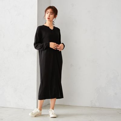 キーネック ニット ワンピース フロントスリット １２３７ｋｒ０２ 三越伊勢丹オンラインストア 公式