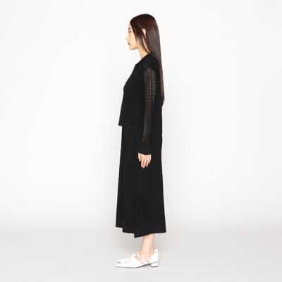 【セットアップ対応】　スクエアメッシュ編みニット　シャツブルゾン（１２４０ＢＣ０４）
