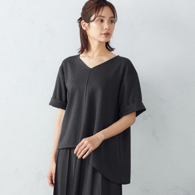 【SALE】COMME CA ISM (Women)/コムサ イズム アシンメトリー カットソー グレー トップス【三越伊勢丹/公式】