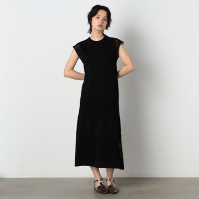 ＜COMME CA ISM (Women)＞スクエアメッシュ編みニット　ワンピース（１２４０ＯＣ０５）
