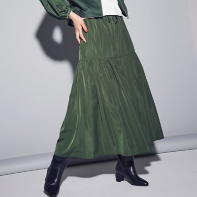 セットアップ対応】メモリー タフタ スカート（1250FE02