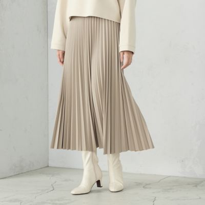 フェイクレザー プリーツスカート（1250FE05） | COMME CA ISM