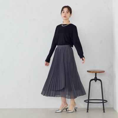 シフォンジョーゼット　プリーツスカート（１２５０ＦＧ０２）