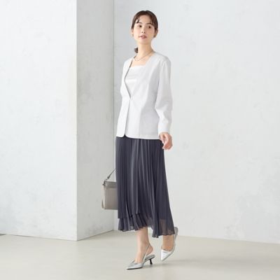 シフォンジョーゼット　プリーツスカート（１２５０ＦＧ０２）