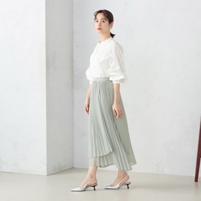 シフォンジョーゼット　プリーツスカート（１２５０ＦＧ０２）