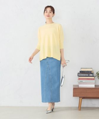 リメイク風デニムタイトスカート ／ セットアップ対応