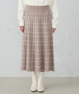 チェック柄 ニットスカート ／ セットアップ対応（1250FI15