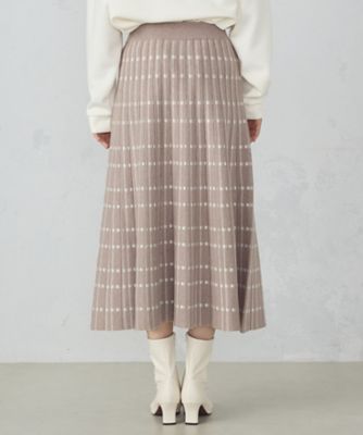 チェック柄 ニットスカート ／ セットアップ対応（1250FI15