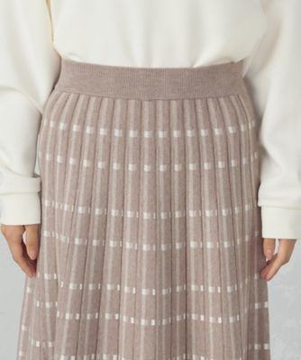 チェック柄 ニットスカート ／ セットアップ対応（1250FI15