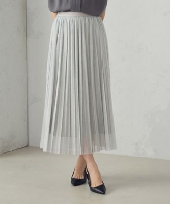 ストライプチュールプリーツスカート（1250FK16） | COMME CA