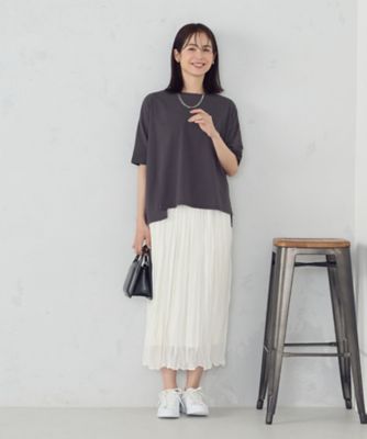 シフォンジョーゼット　クリンクルプリーツスカート（１２５０ＦＫ１７）