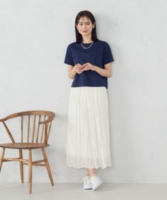 シフォンジョーゼット　クリンクルプリーツスカート（１２５０ＦＫ１７）