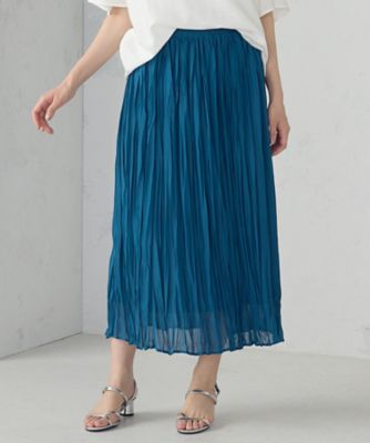 シフォンジョーゼット　クリンクルプリーツスカート（１２５０ＦＫ１７）