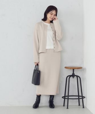 新色追加】ダンボールニット ナロースカート ／ セットアップ対応