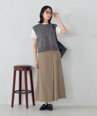 美品☆希少サイズ4☆アディアム　ベルテッドAラインスカート　21年モデル 美品☆希少サイズ4☆アディアム ベルテッドAラインスカート 21年モデル