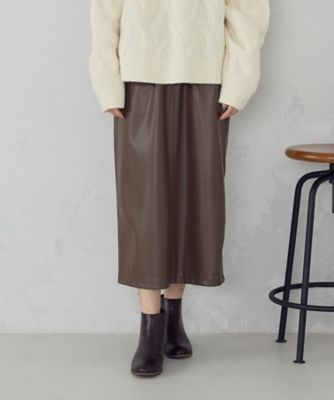 合成皮革 スカート ／ セットアップ対応（1250FM08） | COMME