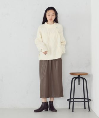 合成皮革 スカート ／ セットアップ対応（1250FM08） | COMME