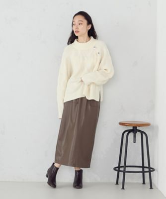 合成皮革 スカート ／ セットアップ対応（1250FM08） | COMME